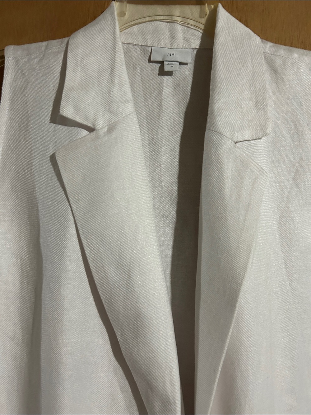 J Jill White Sleeveless Long Linen Vest - Picture 4 of 6